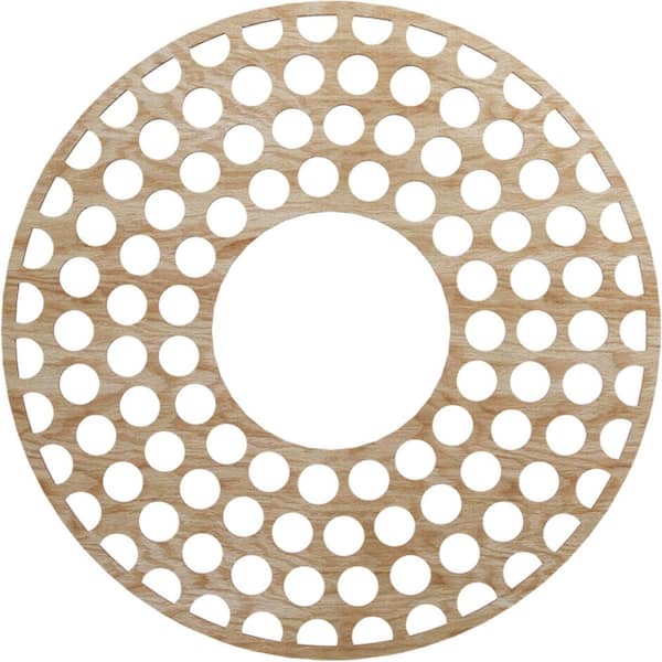 Ekena Millwork 30 in. x 10.25 in. x 0.375 in. Wood Medallion Moulding