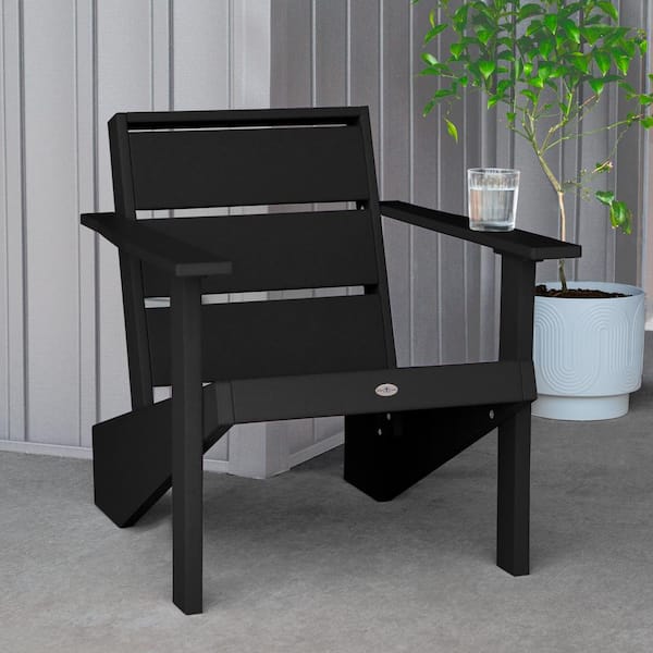Highwood Haven Modern Black Sand Adirondack Chair Set of 1