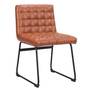 Pago Brown Faux Leather Dining Chair - (Set of 2)