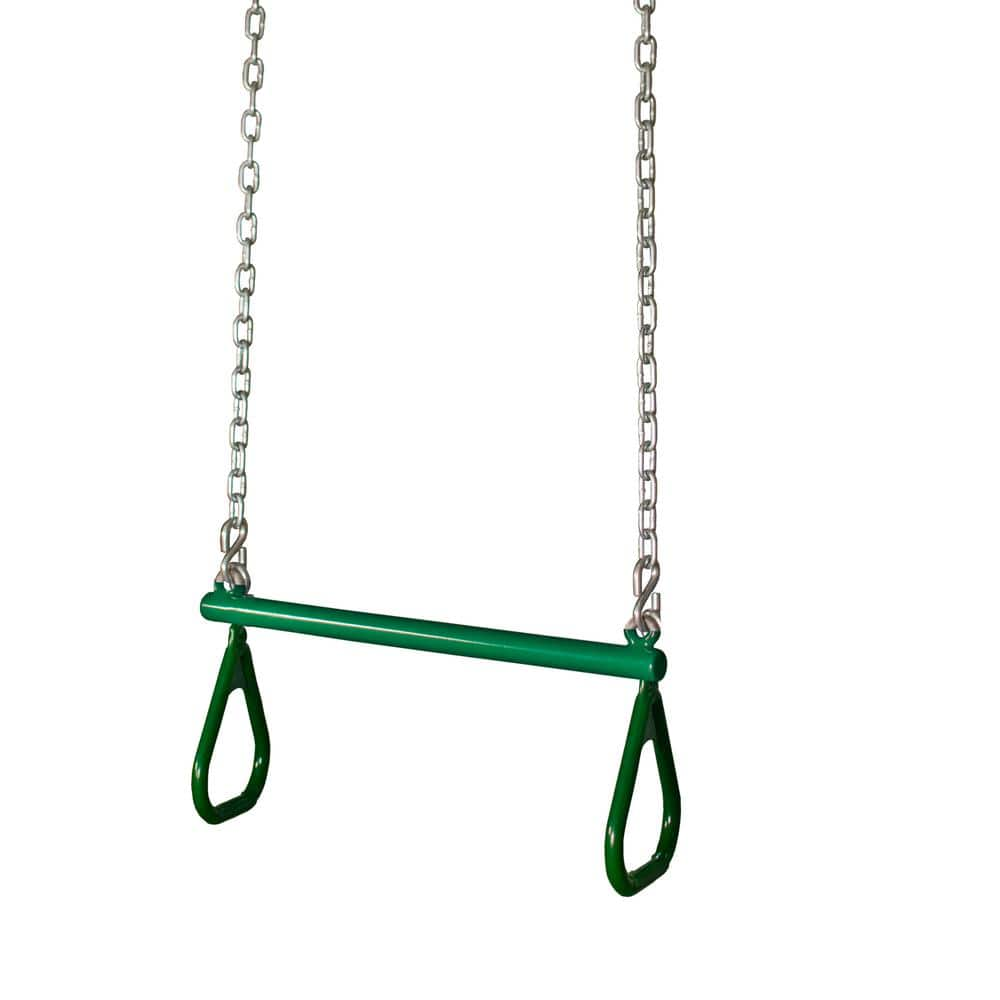 UPC 870780000015 product image for 21 in. Trapeze Bar with Rings in Green | upcitemdb.com