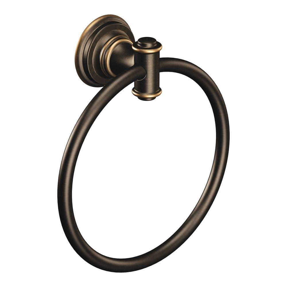 MOEN Ellsworth Towel Ring in Mediterranean Bronze DN9186BRB The Home Depot