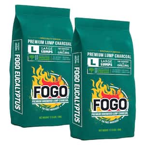 17.6 lbs. Brazilian Eucalyptus Lump Charcoal (2-Pack)