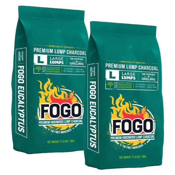 17.6 lbs. Brazilian Eucalyptus Lump Charcoal (2-Pack)
