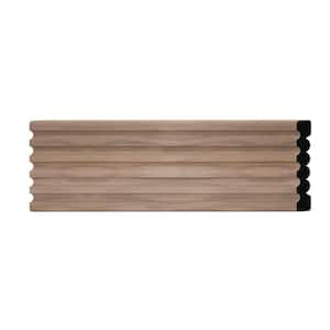 WM338 0.56 in. D x 3.38 in. W x 6 in. L Wood (Walnut) Chair Rail Sample