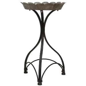 Cole 25 in. Black Wrought Iron Side Table