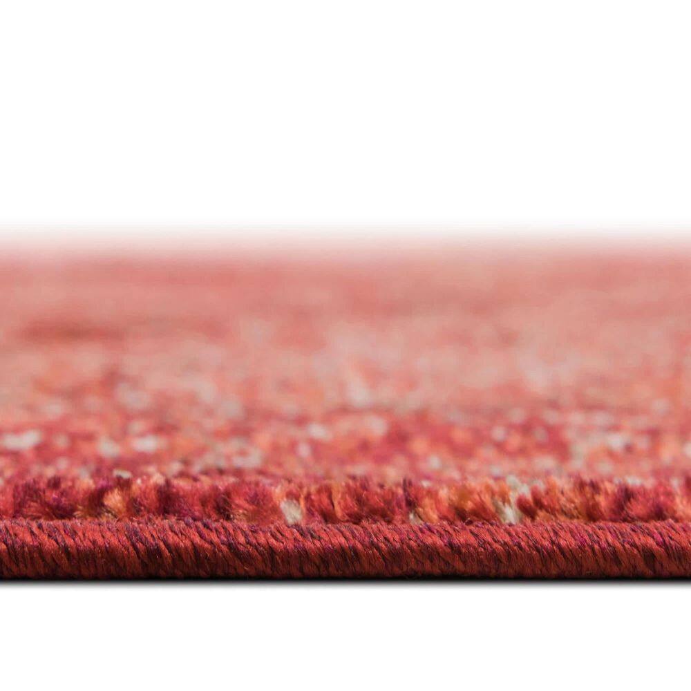 Terracotta Tufted 6' x 9' Synthetic Easy Care Area Rug