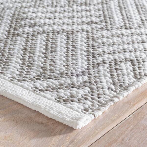 Crisscross Handwoven Platinum 8 ft. x 10 ft. Outdoor Area Rug
