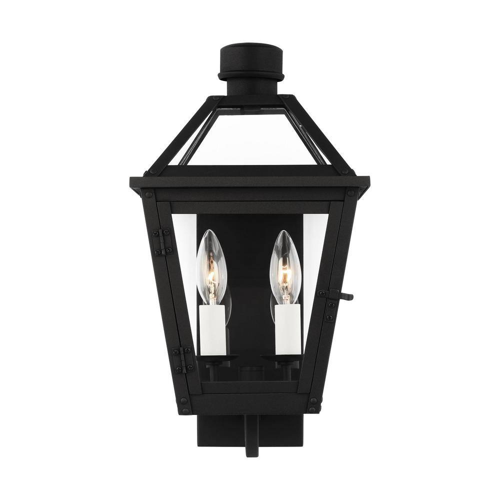 Hyannis Textured Black Outdoor Hardwired Small Wall Lantern Sconce with No Bulbs Included price history on PriceWatchPro