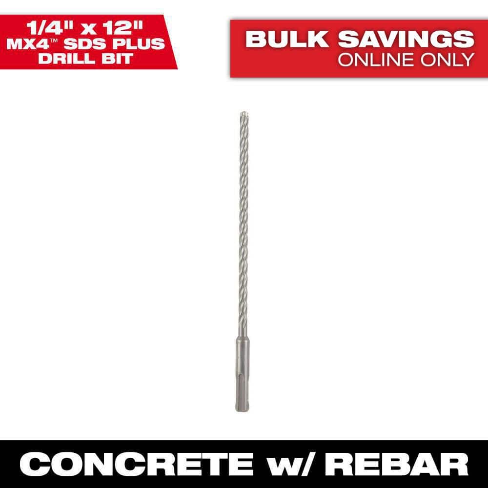 1/4 in. x 12 in. 4-Cutter SDS-PLUS Carbide Drill Bit price history on PriceWatchPro