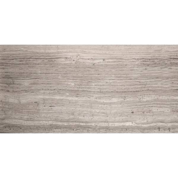 Emser Limestone Gray Honed 5.98 in. x 24.02 in. Limestone Floor and Wall Tile (1.0 sq. ft.)