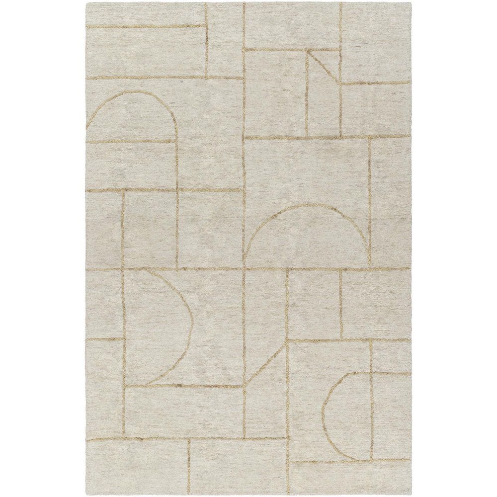 Jules Brown Modern Geometric 2 ft. x 3 ft. Area Rug price history on PriceWatchPro