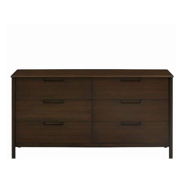 Unbranded Teagan 19 in. Brown Coffee 6-Drawer Dresser TGN005CF Unbranded Teagan 19 in. Brown Coffee 6-Drawer Dresser TGN005CF