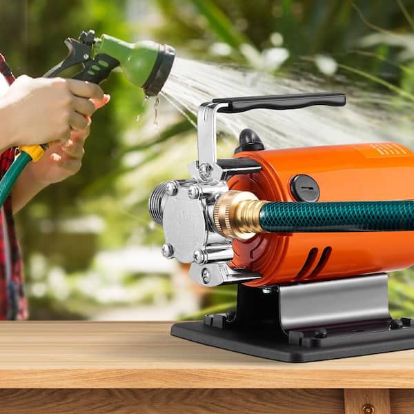 Water Transfer Pump 120V AC 360 GPH 1/10 HP Portable Electric Utility Pump with 6 ft Suction Hose Kit