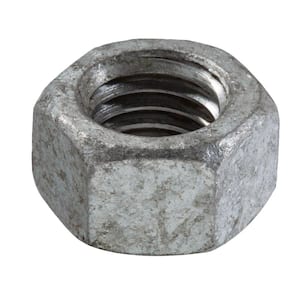 Everbilt 3/8 in.-16 Galvanized Hex Nut (25-Pack) 802244 - The Home