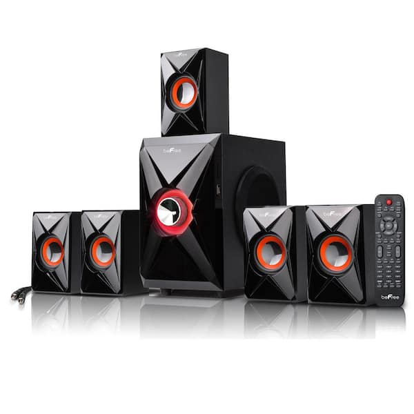 5.1 Channel Bluetooth Surround Sound Speaker System in Orange