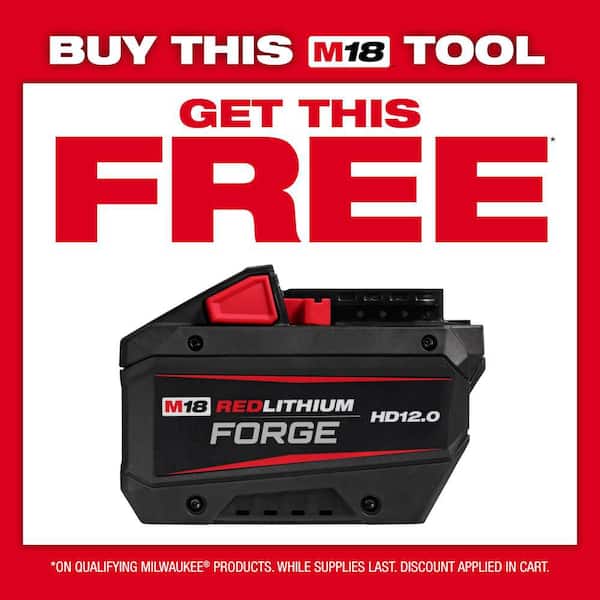 M18 FUEL 18V Lithium-Ion Brushless Cordless 1 in. Impact Wrench Extended Reach D-Handle Kit w/Two 12.0 Ah Batteries