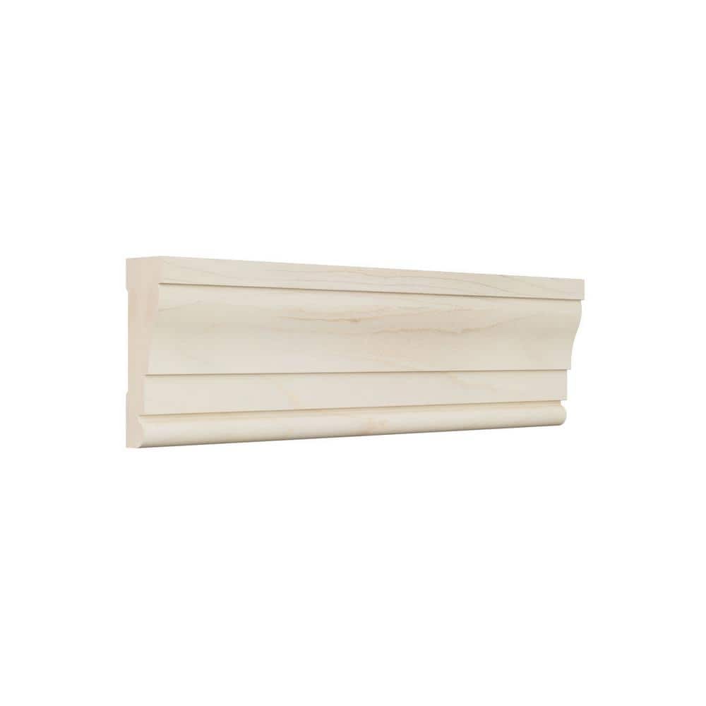Maple Colonial Solid Hardwood Stain Grade Casing Moulding, 96" Length