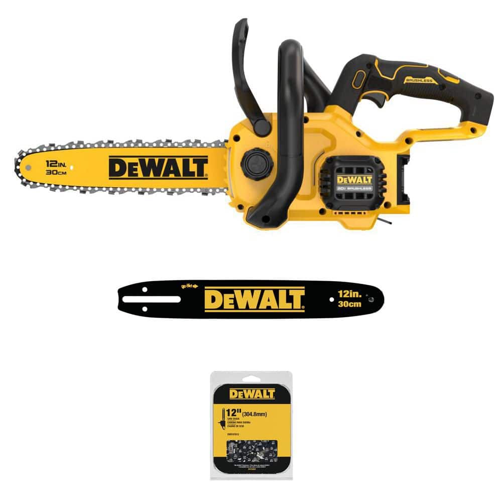 20V MAX Lithium-Ion 12 in. Cordless Battery Powered Chainsaw (Tool Only), 12 in. Chainsaw Chain 45 Link and 12 in. Bar price history on PriceWatchPro