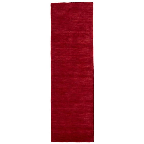 2 ft. x 8 ft. Red Solid Color Area Rug