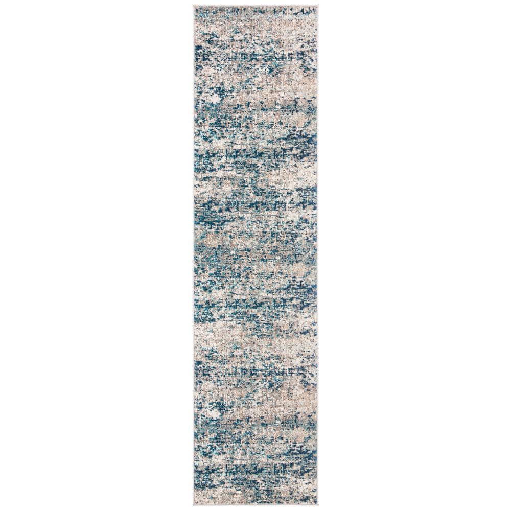 Madison Gray/Blue 2 ft. x 22 ft. Abstract Gradient Runner Rug price history on PriceWatchPro