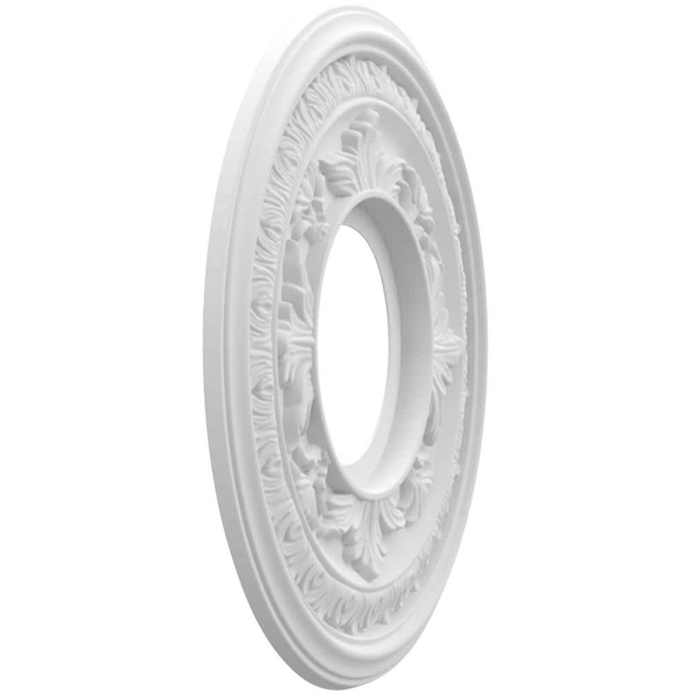 Baltimore White Thermoformed PVC Ceiling Medallion, 10" Diameter