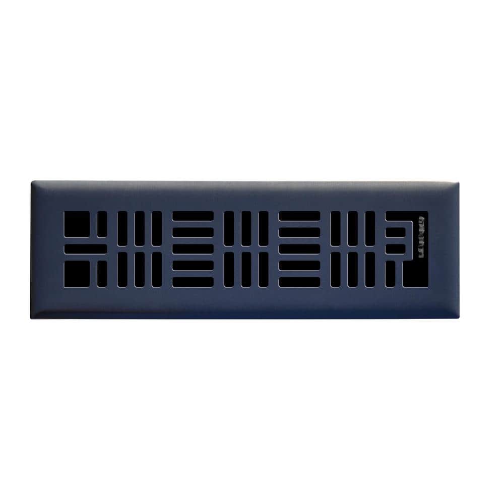 Art Nouveau 2 in. x 10 in. Steel Floor Register, Matte Black price history on PriceWatchPro