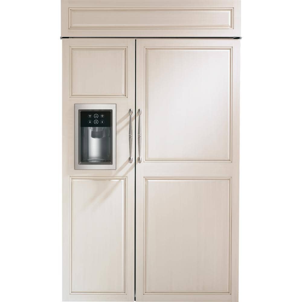 48 in. 28.8 cu. ft. Smart Built-in Side by Side Refrigerator with Dispenser in Panel Ready