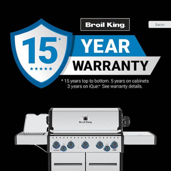 Broil King Baron S 590 Pro IR 5-Burner Natural Gas Grill in