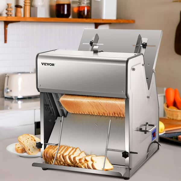 VEVOR Commercial Toast Bread Slicer, 12 mm Thickness Electric 