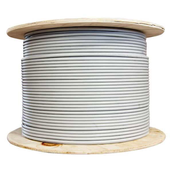 4XEM 1000 ft. CAT7 S/ ft.P Bulk Cable – Solid 23AWG OFC, 1000MHz, CM PVC Jacket, Easy‑Spool Box, White color