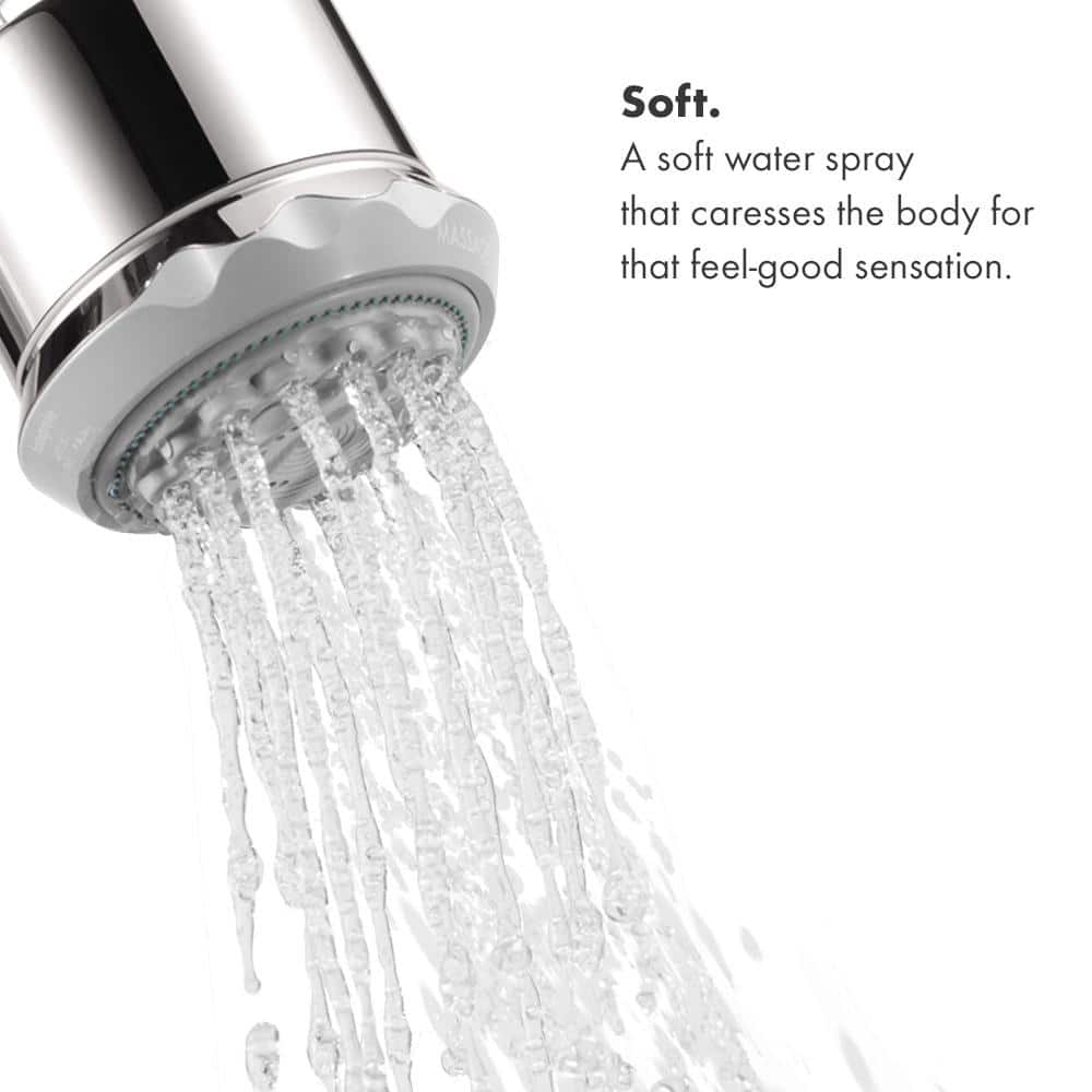 Brushed Nickel 3-Spray Wall Mounted Shower System