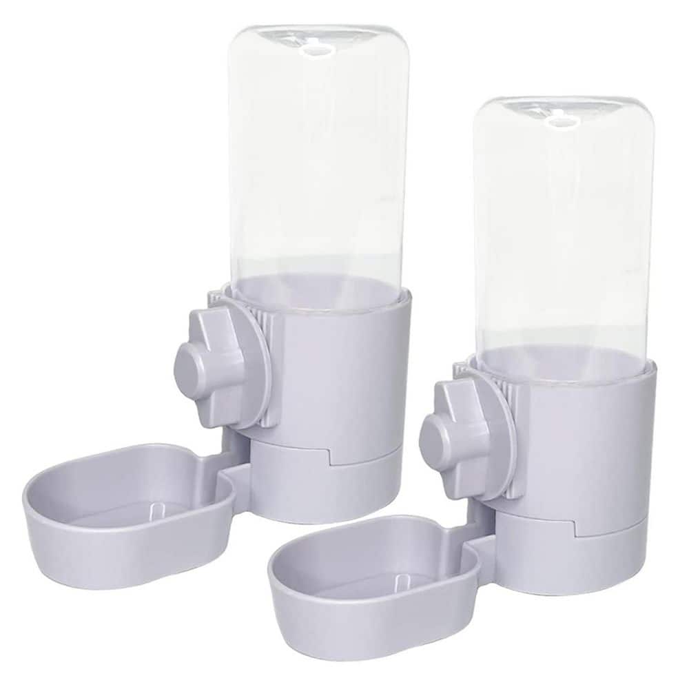 Rabbit Water Bottle 7.2 in. High 3.1 in. Wide 6.2 in. Deep Grey PP Plastic Automatic Hanging No Leak Feeder for Small price history on PriceWatchPro