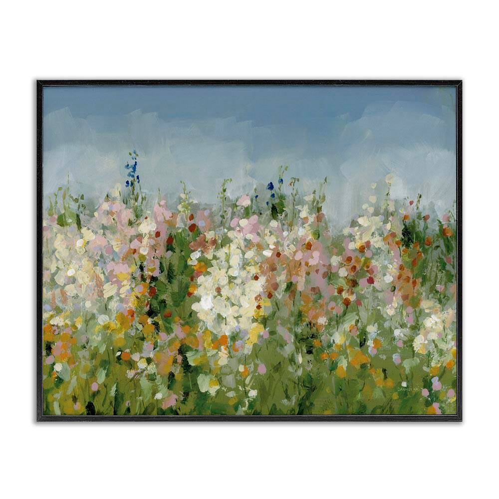 Speckled Tranquil Field by Danhui Nai Black Framed Nature Giclee Art Print 16 in. x 20 in. price history on PriceWatchPro