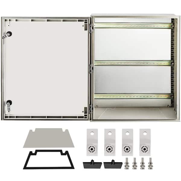 2.5 cu. ft. Electrical Enclosure Box 24 in. x 20 in. x 9 in. NENA 4X IP66 Junction Box Fiberglass with Mounting Plate