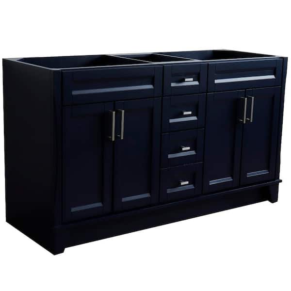 Bellaterra Home 60 in. W x 21.5 in. D Double Bath Vanity Cabinet Only in Blue
