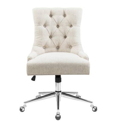 Chaden Beige Upholstery Office Chair Task Chair