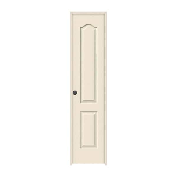 JELD-WEN 18 in. x 80 in. Camden Primed Right-Hand Textured Solid Core Molded Composite MDF Single Prehung Interior Door