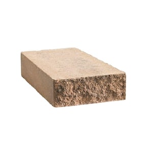 ShortCut 3 in. x 8 in. x 13.5 in. Brown/Buff Concrete Retaining Wall Cap (84- Piece Pallet)