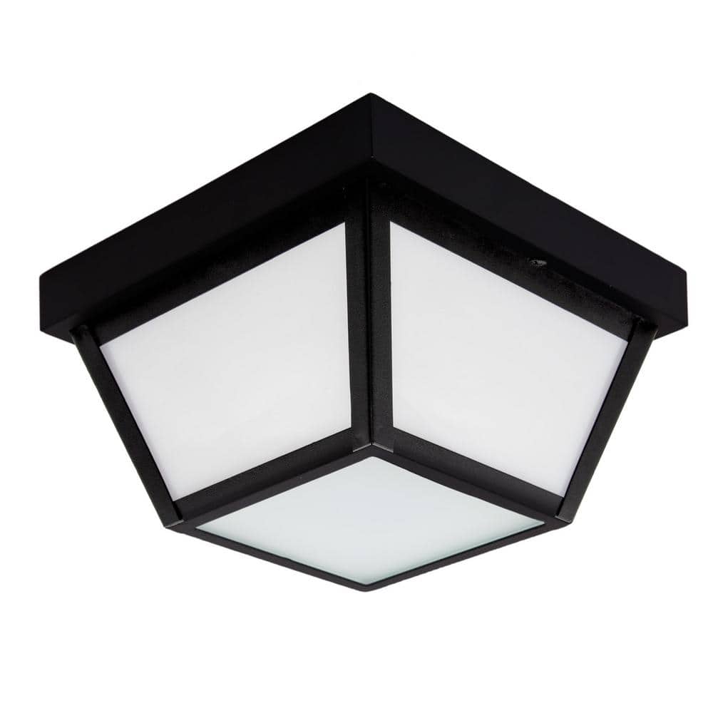 1-Light Black LED Outdoor Flush Mount Light price history on PriceWatchPro