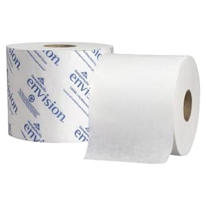 Boardwalk JRT Toilet Paper, Jumbo, Septic Safe, 2-Ply, White, 3.3 x 1000  ft, 12 Rolls/Carton 