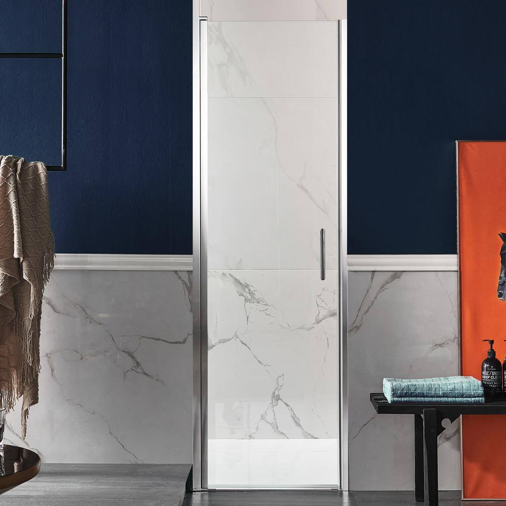 Lancer Series 29" x 72" Polished Chrome Semi-Frameless Shower Door