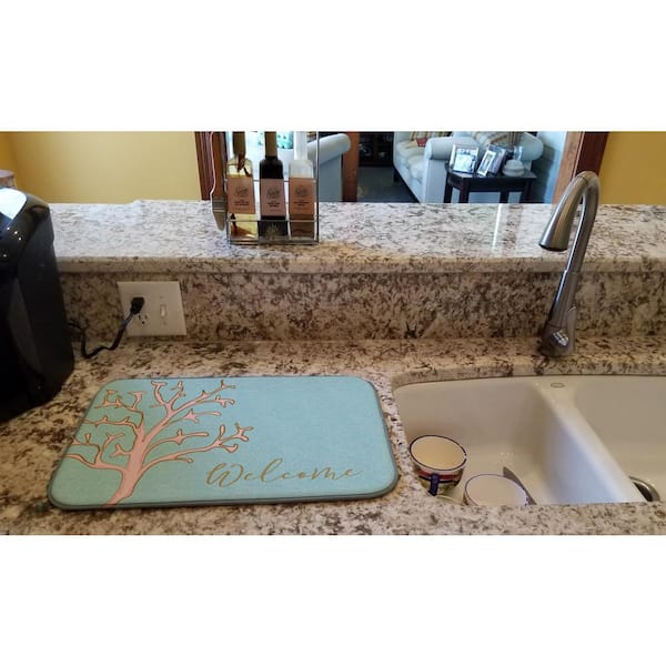  Dish Drying Mat for Kitchen Counter, Microfiber Dish