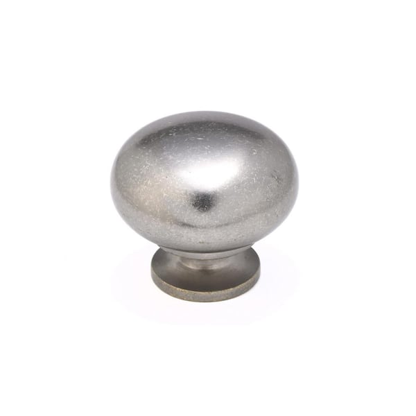 Richelieu Hardware Gatineau Collection 1-1/2 in. (38 mm) Traditional Pewter Round Cabinet Knob