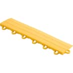 2.75 in. x 12 in. Citrus Yellow Looped Polypropylene Ramp Edging for Diamondtrax Home Modular Flooring (10-Pack)