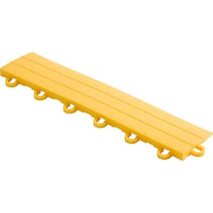 2.75 in. x 12 in. Citrus Yellow Looped Polypropylene Ramp Edging for Diamondtrax Home Modular Flooring (10-Pack)
