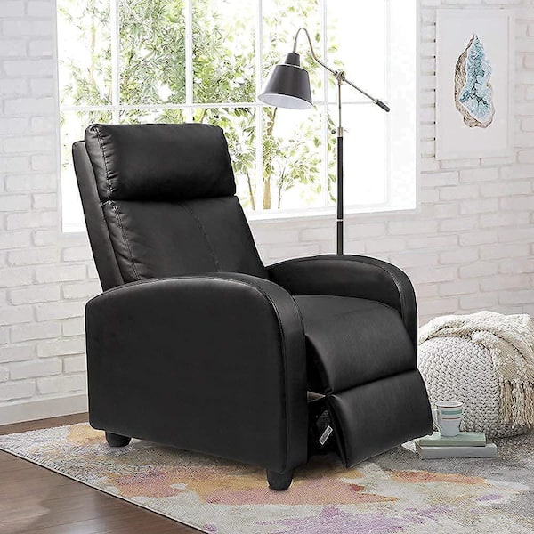Black Linen Standard (No Motion) Recliner