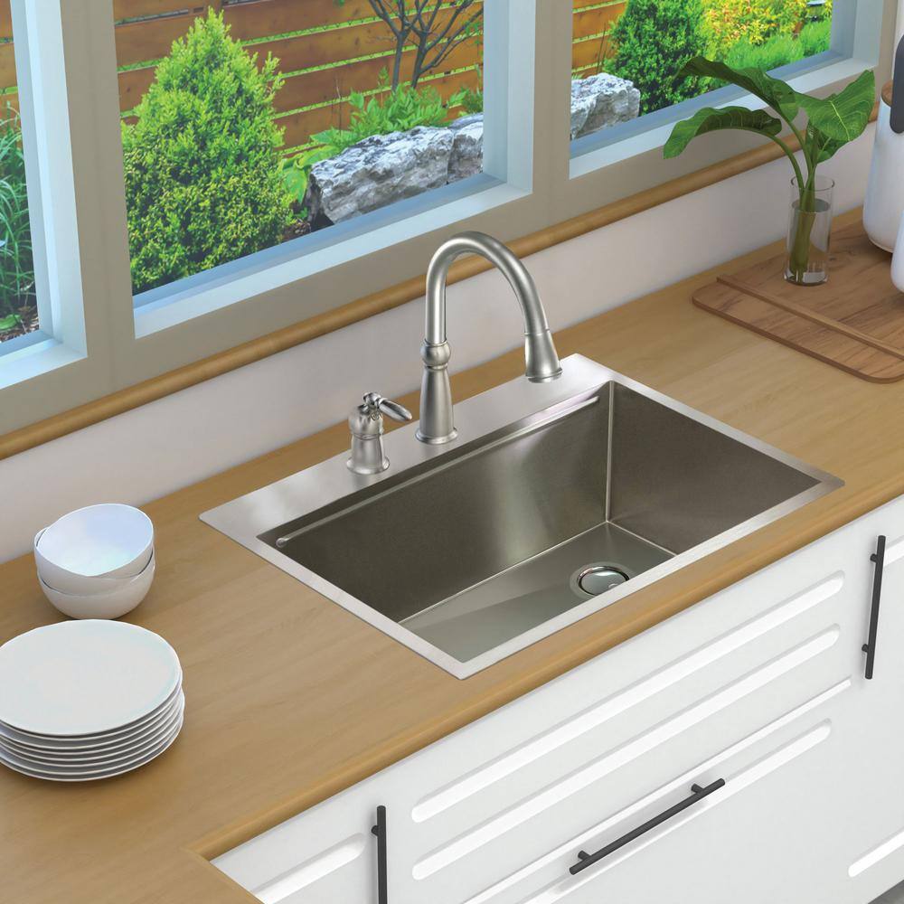 30-Inch Stainless Steel Drop-In Kitchen Workstation Sink