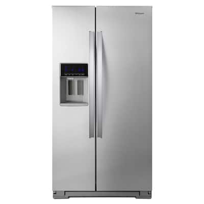 21 cu. ft. Side By Side Refrigerator in Fingerprint Resistant Stainless Steel, Counter Depth