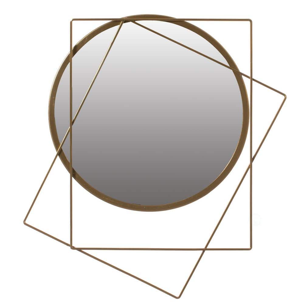 Uniquewise 15.75 in. W x 20 in. H, Decorative Circle with 2 Squares