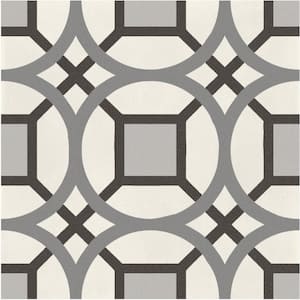 D_Segni Kaleido Smoke Blend 8 in. x 8 in. Glazed Porcelain Floor and Wall Tile (10.32 sq. ft./Case)